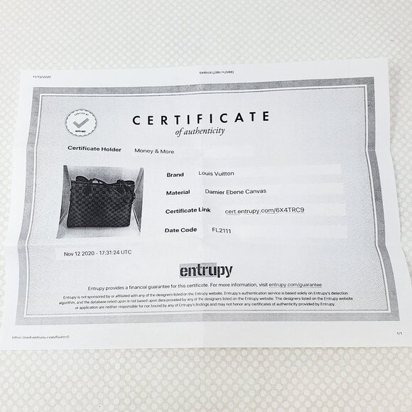 Louis Vuitton Damier Ebene Canvas Neverfull MM Tote w/ COA - Picture 16 of 16